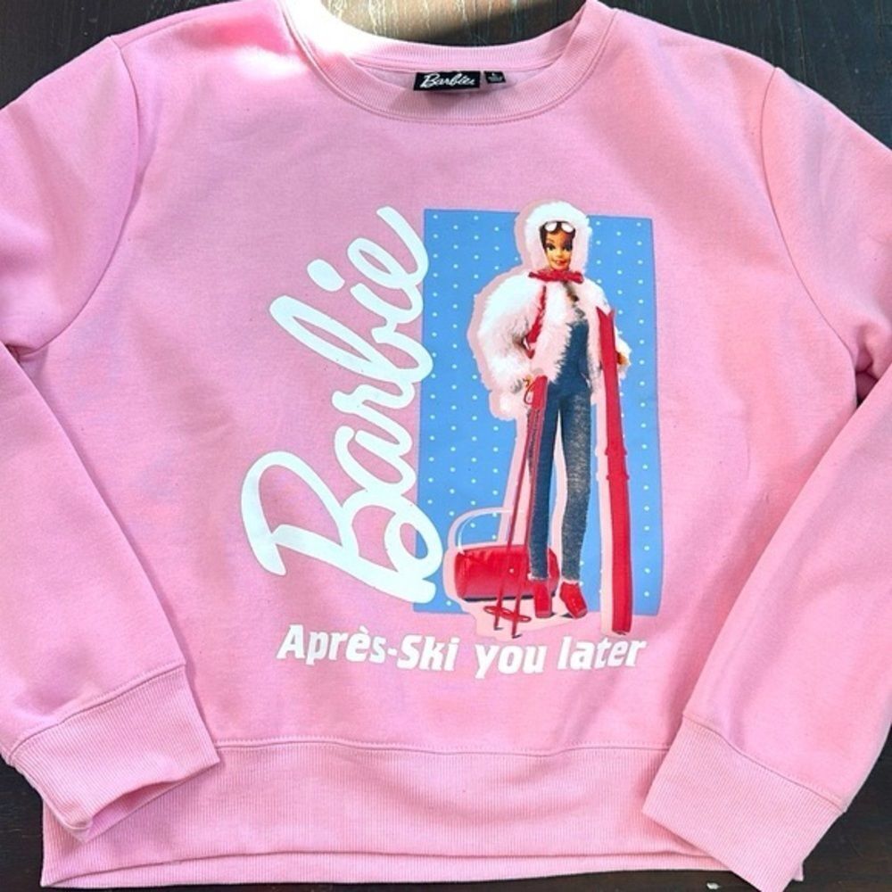 NWT BARBIE Santa SWEATSHIRT Size Large